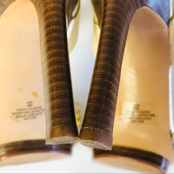 Marc Fisher Cari Metallic Stiletto Heel Sandals - Picture 12 of 15